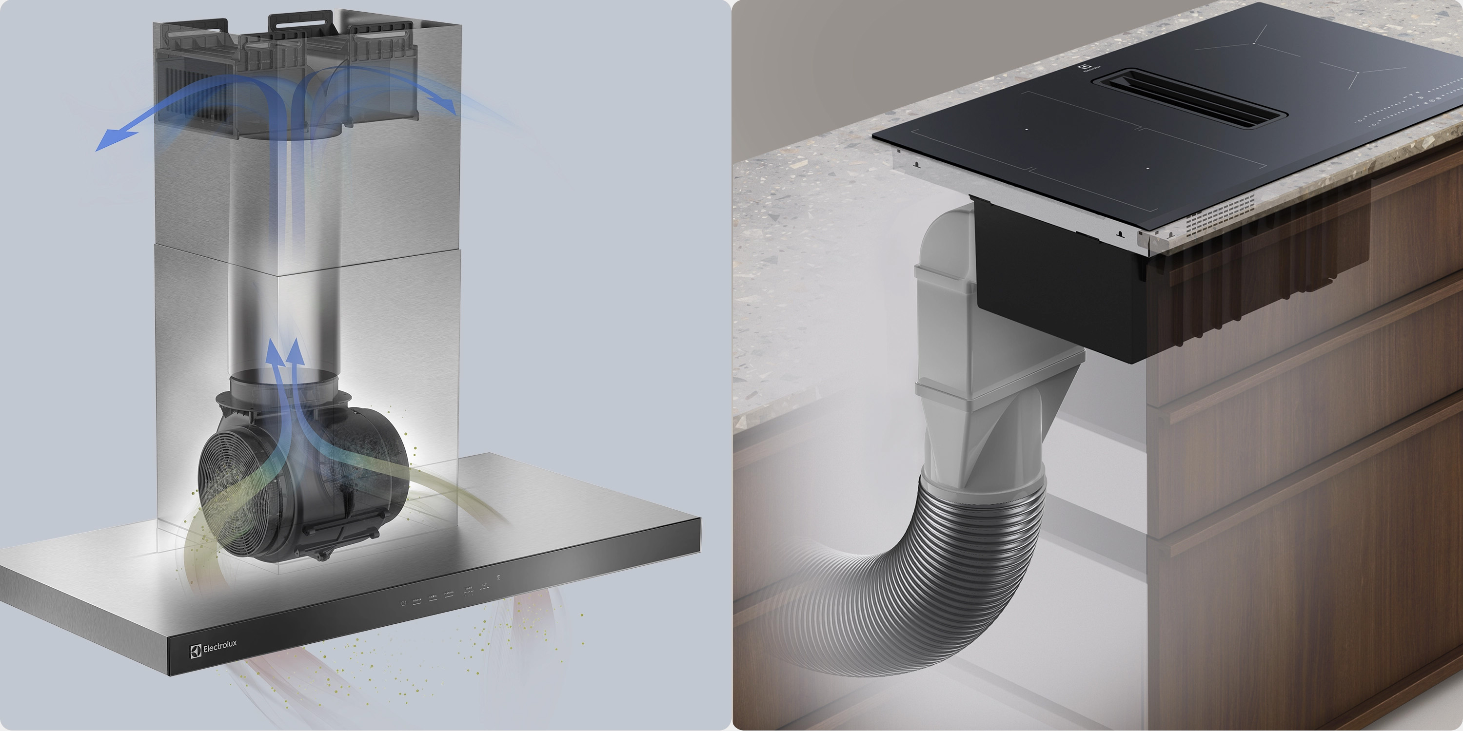 Transparency - used to show a detail or functionality that is hidden, and it is easier to understand when referenced in the product overview.